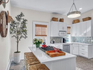Brand new kitchen with stainless appliances