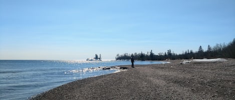 Enjoy walking our vast shoreline.  Now accepting reservations for June-Oct. 