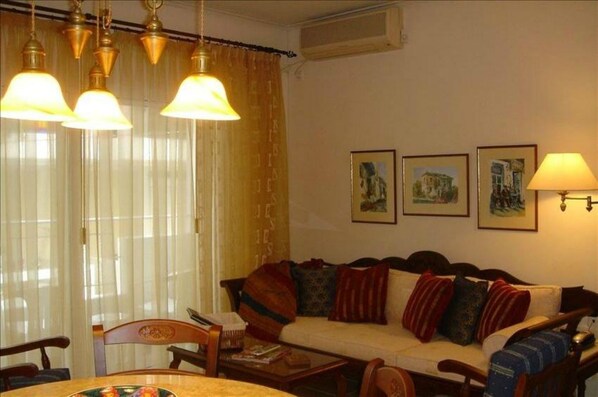 Relax in between sites and at end of day in our comfortable Living Room.