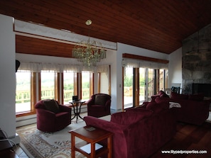 Dining room into Living area