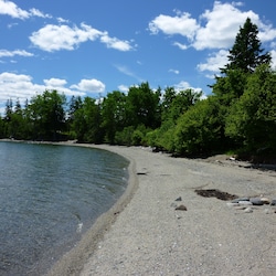 Our shorefront property includes our private beach, ideal for collecting shells.