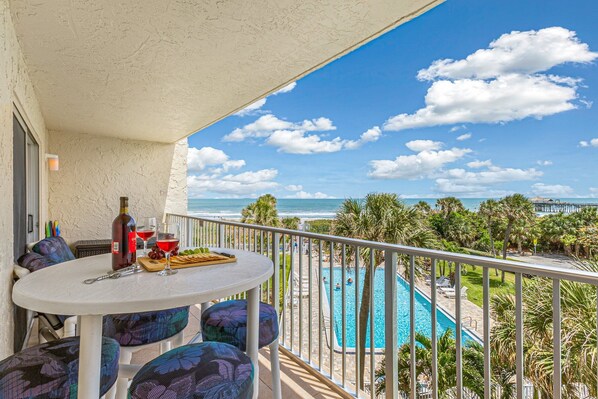 Furnished Balcony with Beautiful Ocean Views