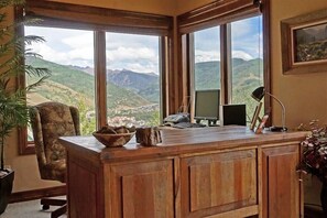 A desk with a view in case you need to tend to your work while in Vail.