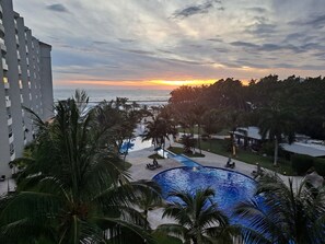 Spectacular Sunset right from the Terrance Family Room & Master Bedroom