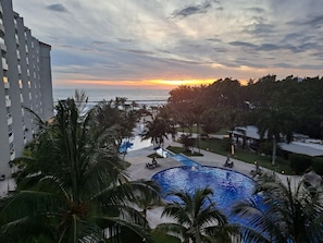 Spectacular Sunset right from the Terrance Family Room & Master Bedroom
