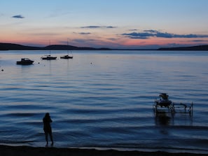 View to the west just after sunset.