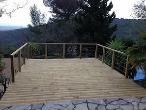 new decking area