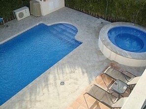 Pool & Jacuzzi (View from Solarium)