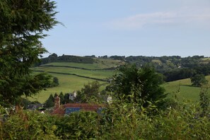 The architecture makes the most of the stunning views over the Lym Valley