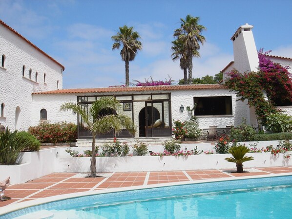 From the pool area