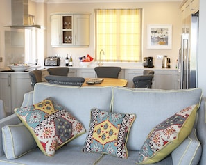 Lounge/dining area.