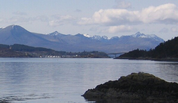 View to Skye -our house is at right of this photo!