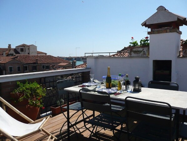 Dachterrasse Richtung Giudecca