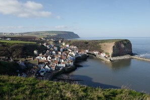 View of Staithes from the Cleveland Way path to Port Mulgrave