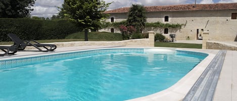 View of the gites from the pool