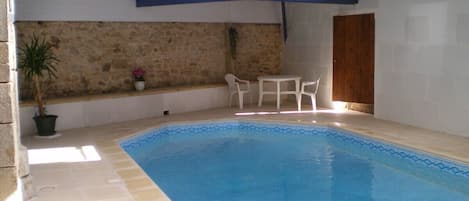 Heated indoor swimming pool