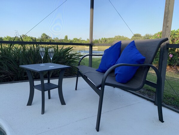 Watch the sunset or enjoy a morning coffee