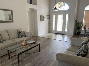 New flooring in front living area