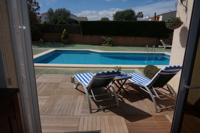 Precioso adosado en Porto Colom con piscina, jacuzzi, AC y Wifi