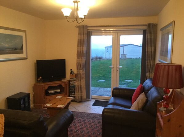 Lounge with sea views