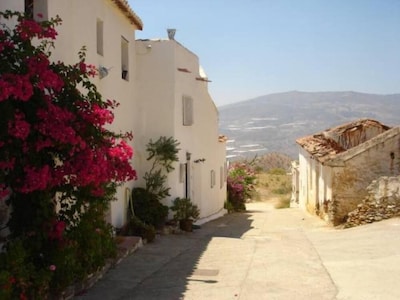 House with character, found in a small white washed village in a rural setting