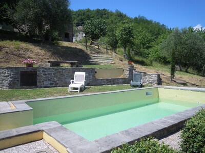 Kleine Privatvilla In Bergdorf, Pool & Garten, Bagni di Lucca, Toskana Italien