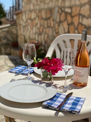 Side courtyard, perfect for a glass of Cypriot wine