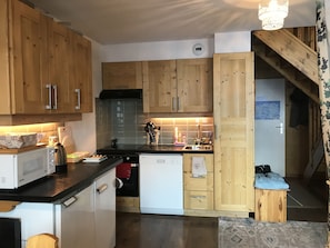Open plan kitchen area