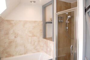 The master bedroom ensuite bathroom with separate shower