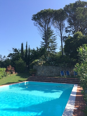 View of the pool looking towards Casa Cappella
