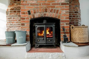 Woodburner in lounge