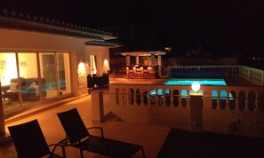terrace in the night