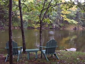 High Tide In Front Of Our Lobster Cove Cottage