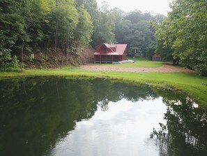 Private pond stocked with trout!