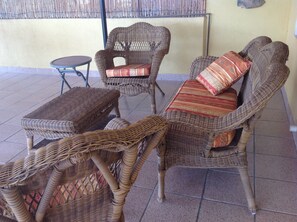 part of the other half of the veranda