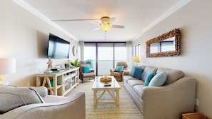Living Room with Great Ocean Views