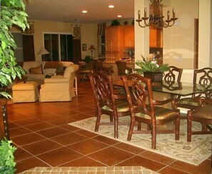 Entry Way.  Large living/dining area.