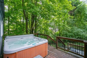 Secluded back yard with Hot Tub!