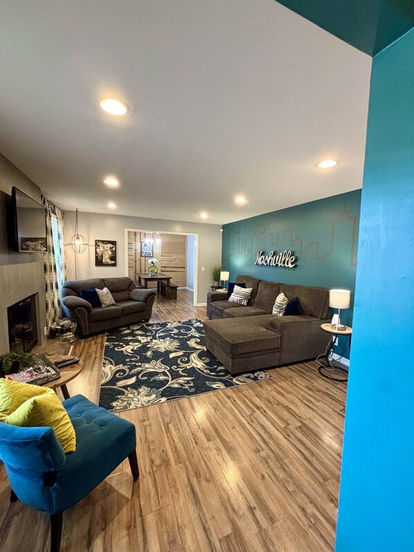 Cozy place to gather for the right movie or for just hanging out!