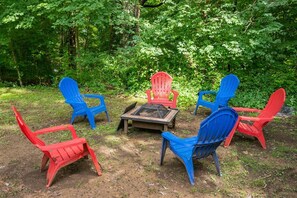 Relax around the fire pit.
