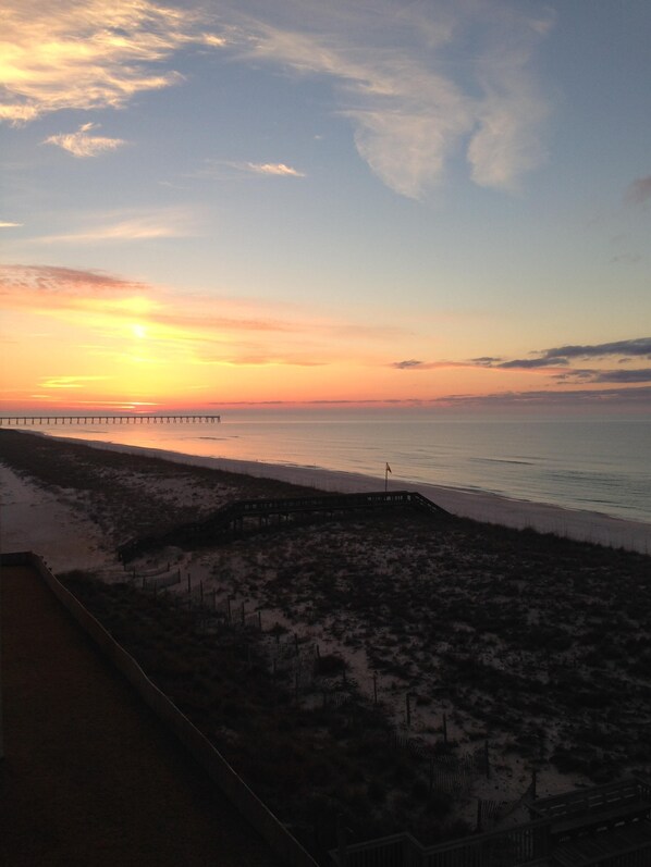 Sunrise from balcony