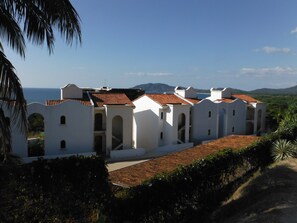 Front view of condo building