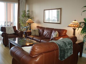 Enjoy the roomy comfort and beautiful waterview from the living area!