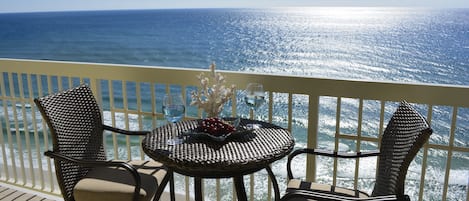 You could be here! View the Emerald Coast from your private wrap around balcony.