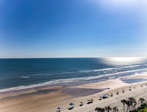 View from the 9th floor balcony overlooking the majestic ocean