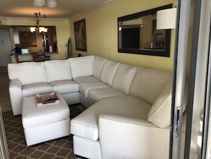 Sectional Sofa looking  towards Kitchen Area 