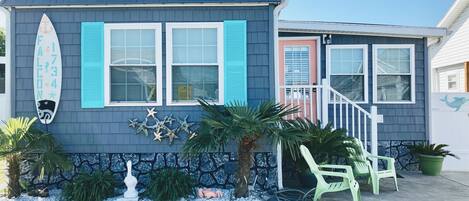 Our beach cottage is clean, cozy & fully equipped.  Beach decor through out home