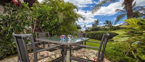 Sunny lanai with THE view for your morning coffee