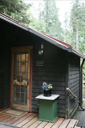 Entrance on private deck. Welcome!