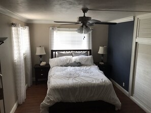 Huge master bedroom w/ walk in closet and closets shown.  New Mattress!